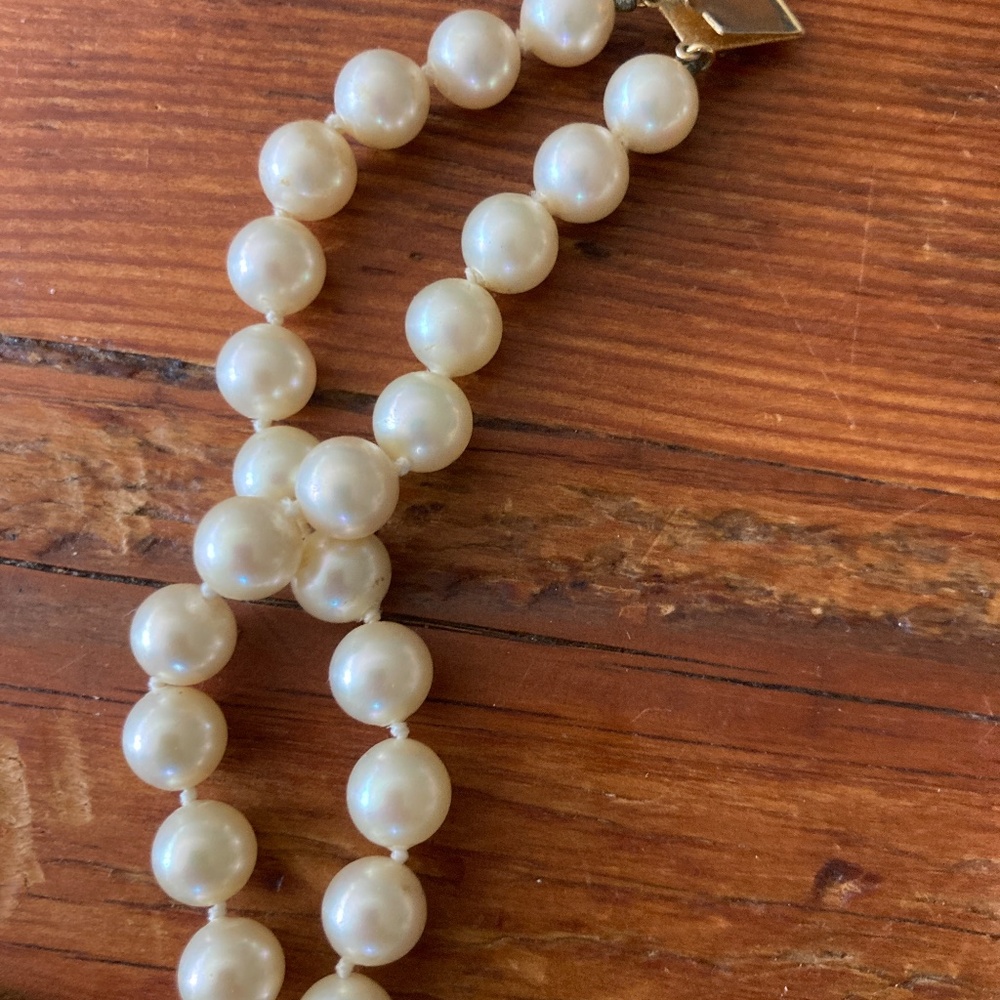 Vintage Marjorica Long Double Strand Faux Pearl Necklace - Picture 7 of 10